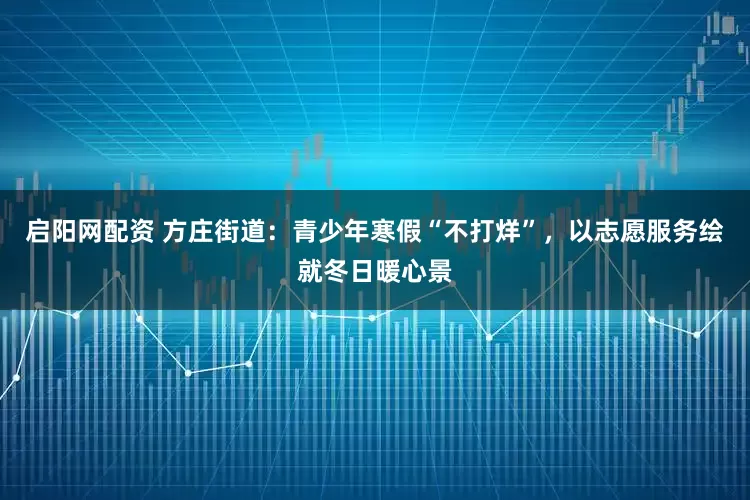 启阳网配资 方庄街道：青少年寒假“不打烊”，以志愿服务绘就冬日暖心景